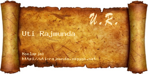 Uti Rajmunda névjegykártya